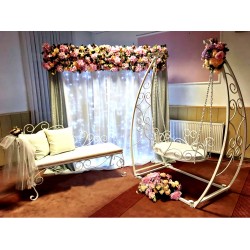 Swing Ferforje Bebek Beşiği